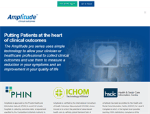 Tablet Screenshot of amplitude-clinical.com